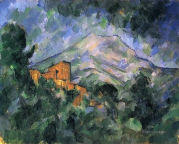 Montagne Sainte Victoire y el castillo negro Paul Cezanne Pinturas al óleo